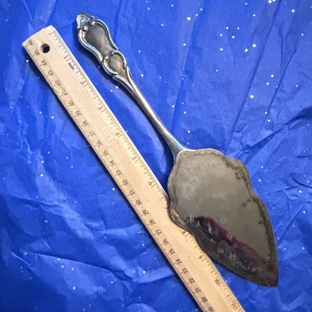 Vintage Silver-plated “Christmas Greetings” Serving Trowel